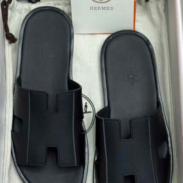 Hermes Leather Black Color Sandals