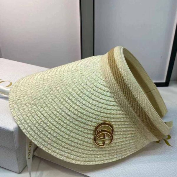 Cream Sun Hats Handmade Straw-G-H-02