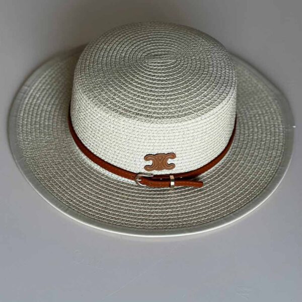 Straw Hat Designer Cream Hat Cap-C-23-HT (2)
