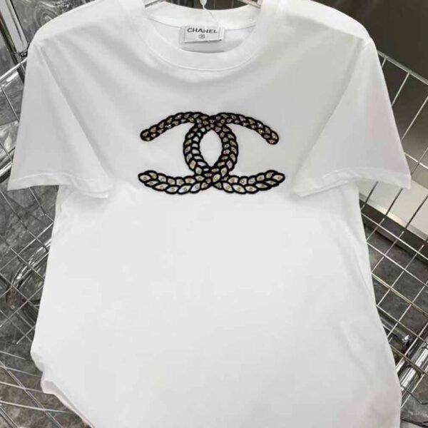 White-Cotton-Chanel-T-Shirt-C-T-102