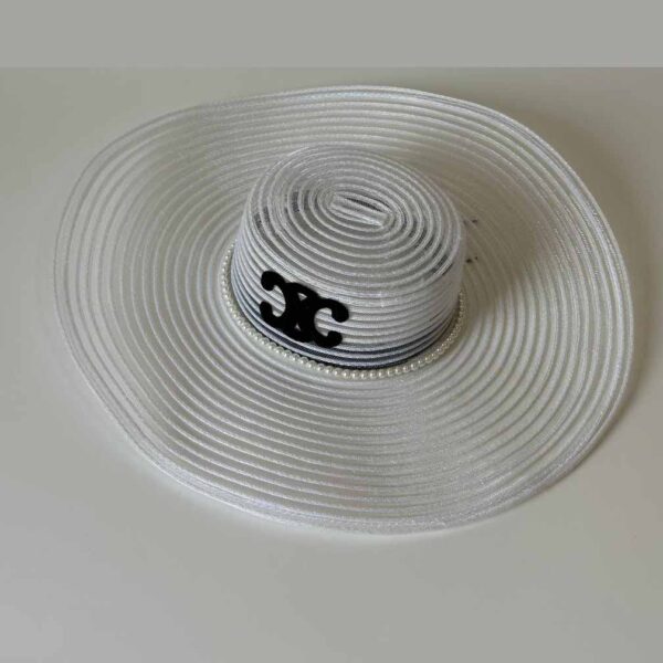 White Topless Hat Womens Mesh Hat-CL-H-12