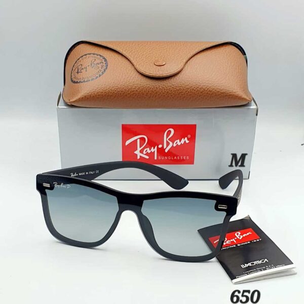 Authentic Ray-Ban Black Sunglasses Blue-650S2