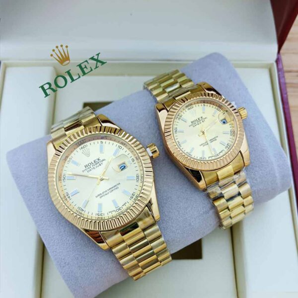 Battery Rolex Couple Watches-R-W-13