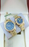 Blue Dial Rolex Couple Watch-R-W-10
