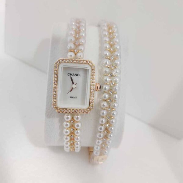 CH Gold Pearl Bracelet Watch-CH-I05