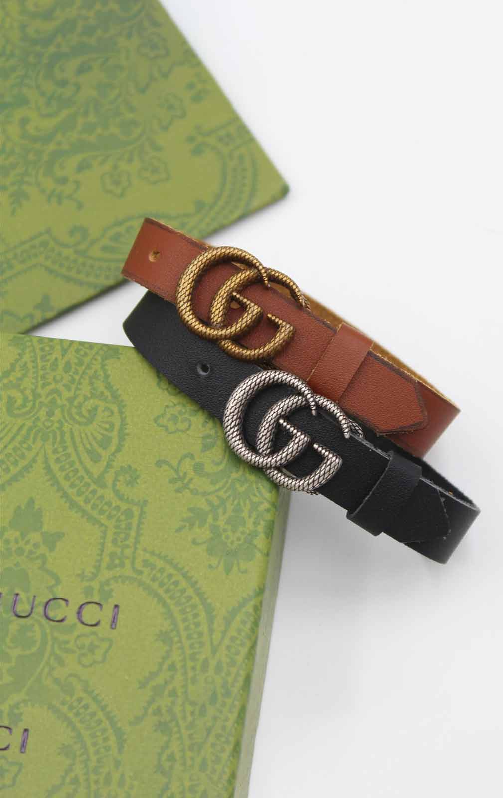 Gucci Unisex Leather Bracelets-G-BC-02