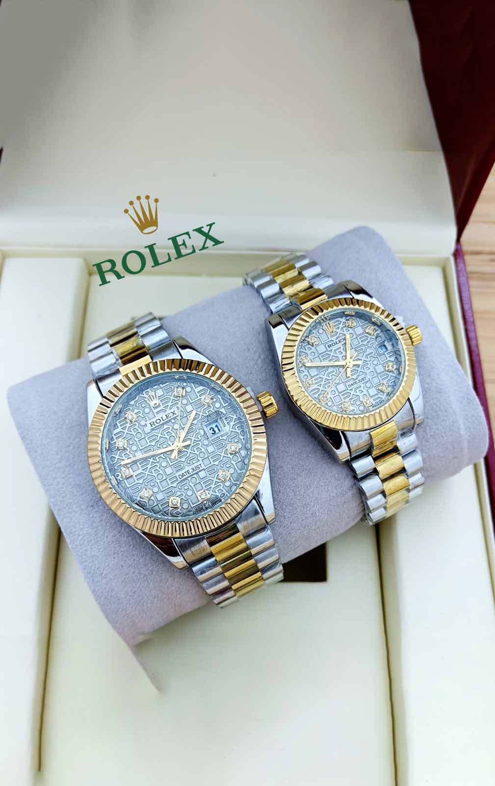 Rolex Couple Watch With Date-RC-W9