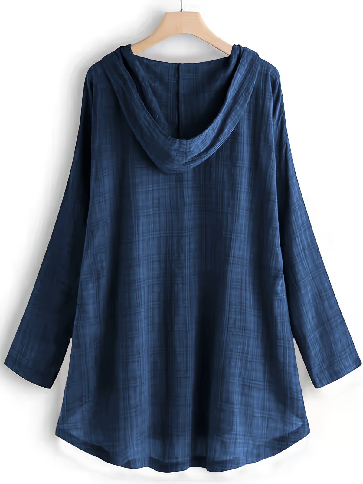 Casual Long-Sleeve Hooded Shirt - Image 6