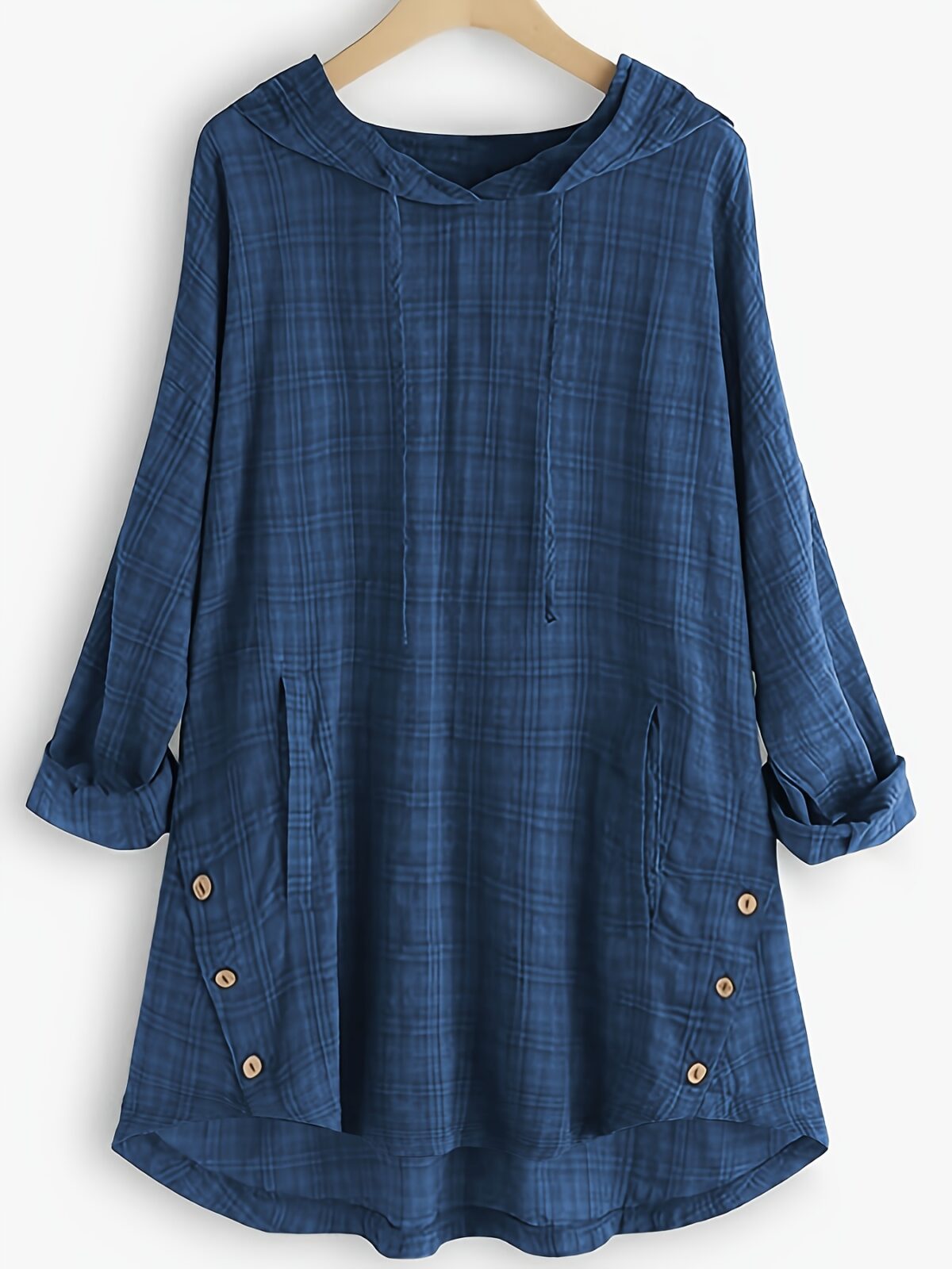 Casual Long-Sleeve Hooded Shirt - Image 10