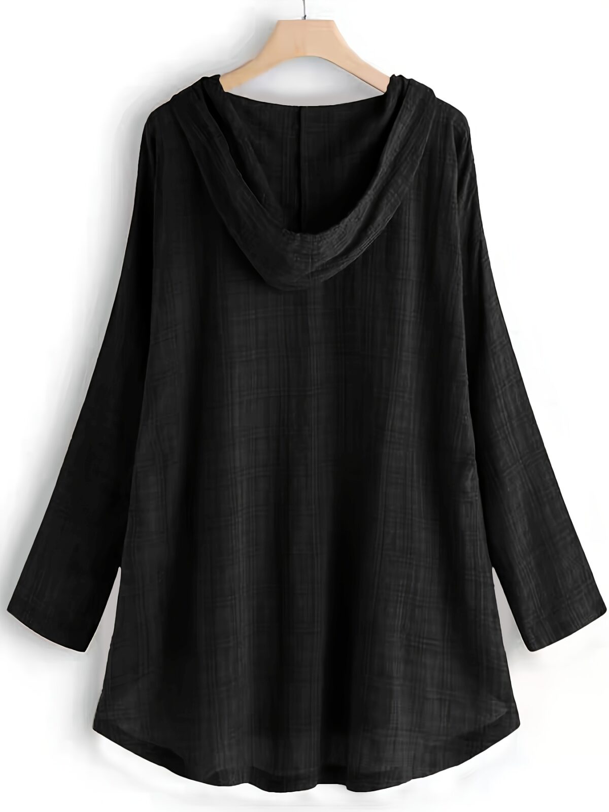Casual Long-Sleeve Hooded Shirt - Image 9