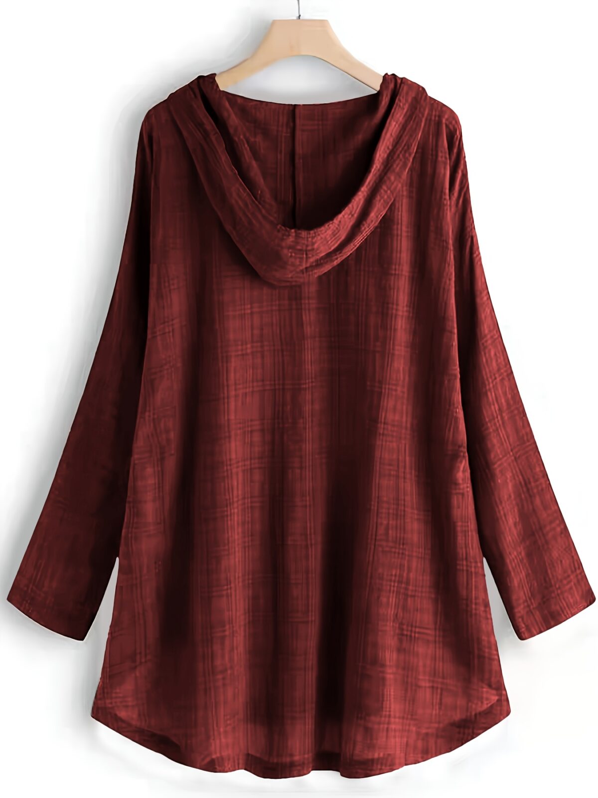Casual Long-Sleeve Hooded Shirt - Image 7